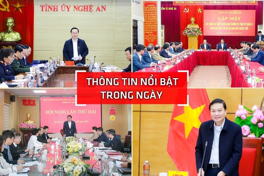Nghệ An: Thông tin nổi bật ngày 28/2