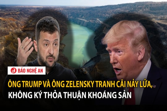 Ông Trump và ông Zelensky tranh cãi nảy lửa, không ký thỏa thuận khoáng sản