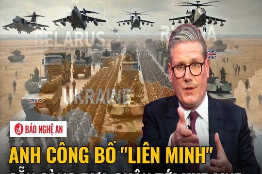 Anh công bố "liên minh" sẵn sàng đưa quân tới Ukraine