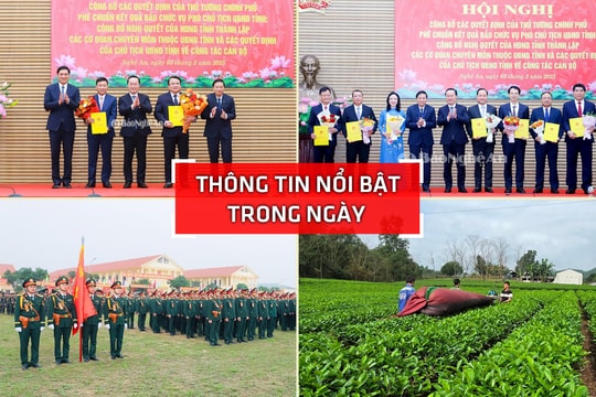 Nghệ An: Thông tin nổi bật ngày 3/3