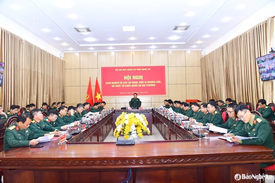 Nghiên cứu, đề xuất tổ chức quân sự địa phương