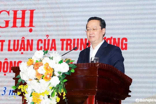 Bí thư Tỉnh ủy Nghệ An: Cán bộ, đảng viên và nhân dân cần chung sức, đồng lòng vì sự phát triển