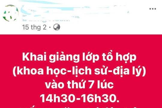Nhiều trung tâm ở thành phố Vinh vẫn dạy thêm cho học sinh tiểu học