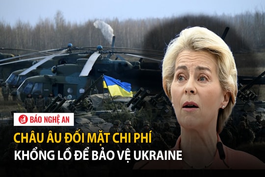 Châu Âu đối mặt chi phí khổng lồ để bảo vệ Ukraine