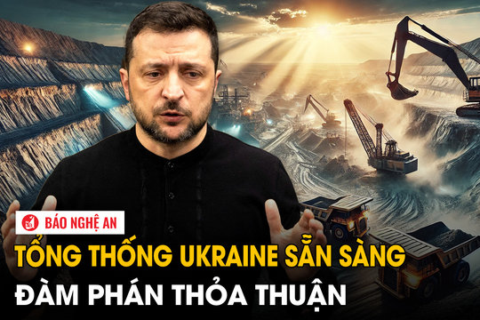 Tổng thống Ukraine sẵn sàng đàm phán thỏa thuận