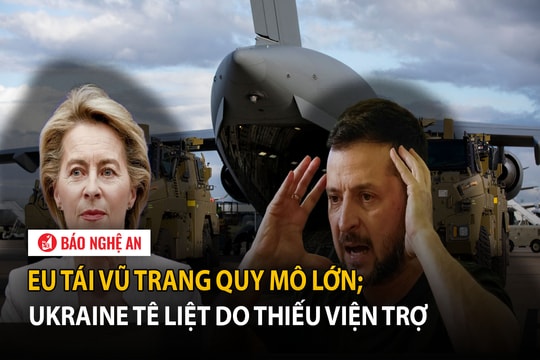 EU tái vũ trang quy mô lớn; Ukraine tê liệt do thiếu viện trợ