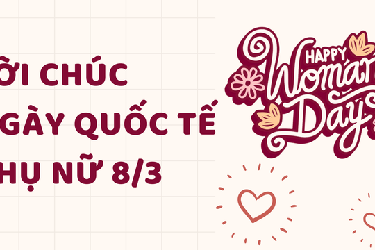 Lời chúc Ngày Quốc tế Phụ nữ 8/3