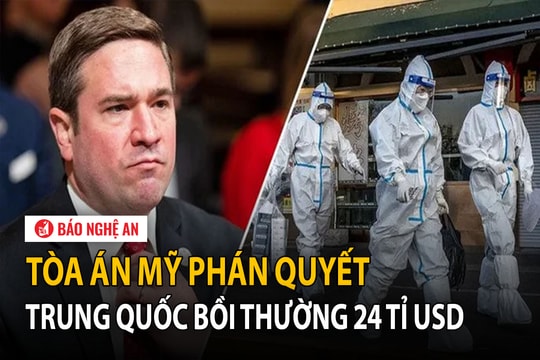 Tòa án Mỹ phán quyết Trung Quốc bồi thường 24 tỉ USD