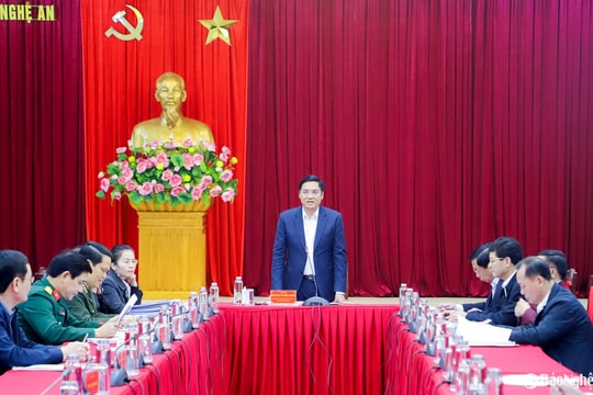 Ban Thường vụ Tỉnh ủy Nghệ An cho ý kiến về Kế hoạch tuyên truyền triển khai thực hiện Kết luận 123-KL/TW
