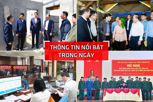 Nghệ An: Thông tin nổi bật ngày 11/3