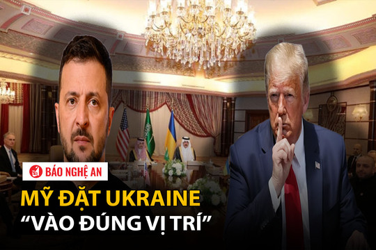 Mỹ đặt Ukraine 'vào đúng vị trí'