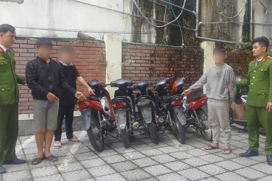 Bắt ổ nhóm thanh, thiếu niên gây ra loạt vụ trộm tài sản