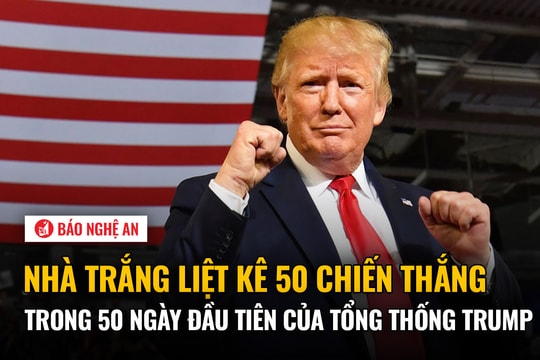 Nhà Trắng liệt kê 50 chiến thắng trong 50 ngày đầu tiên của Tổng thống Trump