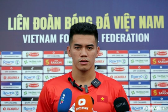 Tiền đạo Nguyễn Tiến Linh: Tuyển Việt Nam quyết tâm đạt mục tiêu cao nhất tại vòng loại Asian Cup