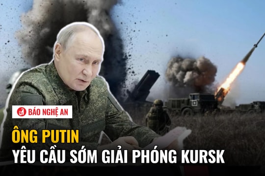 Ông Putin yêu cầu sớm giải phóng Kursk