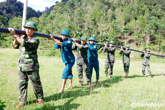 Dân quân tự vệ chung tay xây dựng nông thôn mới ở vùng biên cương xứ Nghệ