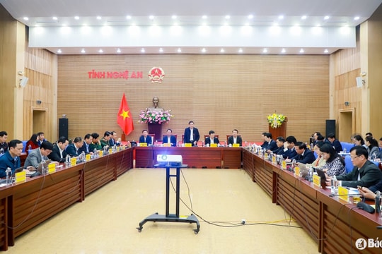 Nghệ An tập trung đốc thúc thực hiện kế hoạch năm 2025 bảo đảm mục tiêu tăng trưởng đạt 10,5%