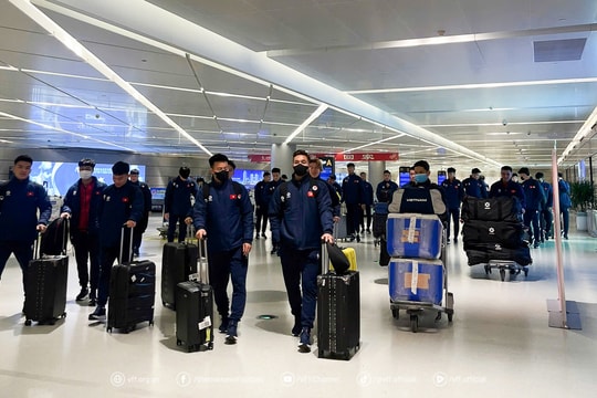 Đội tuyển U22 Việt Nam có mặt tại Giang Tô, sẵn sàng cho trận ra quân gặp U22 Hàn Quốc