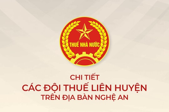 [Infographics] Tên gọi, trụ sở, địa bàn quản lý của các đội thuế liên huyện trên địa bàn Nghệ An