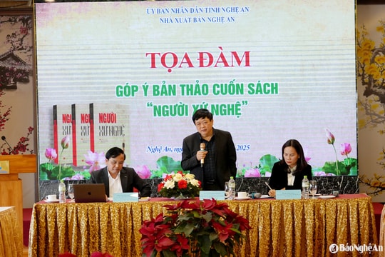 Tọa đàm góp ý bản thảo sách 'Người xứ Nghệ'
