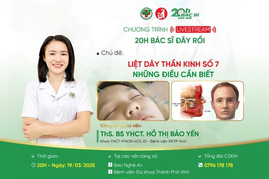 Livestream: '20h Bác sĩ đây rồi' - Liệt dây thần kinh số 7 - Những điều cần biết