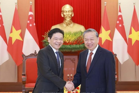 Tổng Bí thư Tô Lâm tiếp Thủ tướng Cộng hòa Singapore