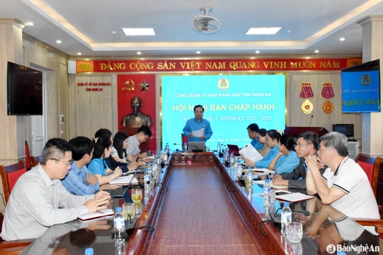 Công đoàn UBND tỉnh Nghệ An thông qua Chương trình hoạt động năm 2025
