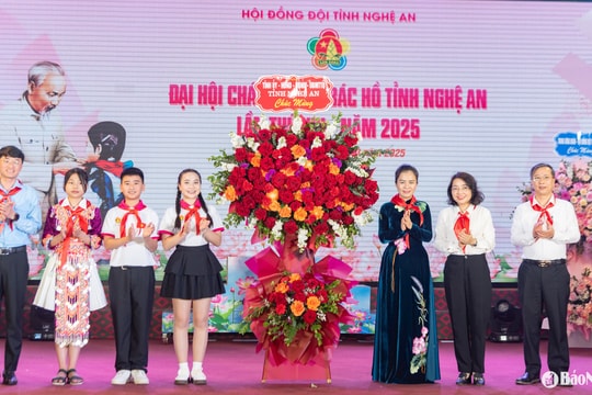 55 thiếu nhi được tuyên dương tại Đại hội Cháu ngoan Bác Hồ tỉnh Nghệ An lần thứ XIII năm 2025