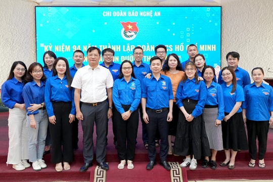 Chi đoàn Báo Nghệ An kỷ niệm 94 năm thành lập Đoàn TNCS Hồ Chí Minh