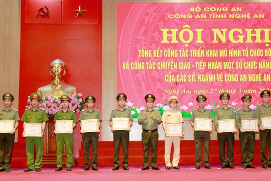 Công an Nghệ An tổng kết công tác triển khai mô hình tổ chức bộ máy mới