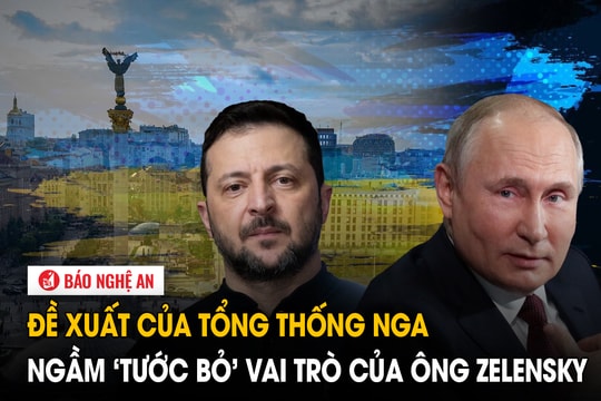 Đề xuất của Tổng thống Nga ngầm ‘tước bỏ’ vai trò của ông Zelensky