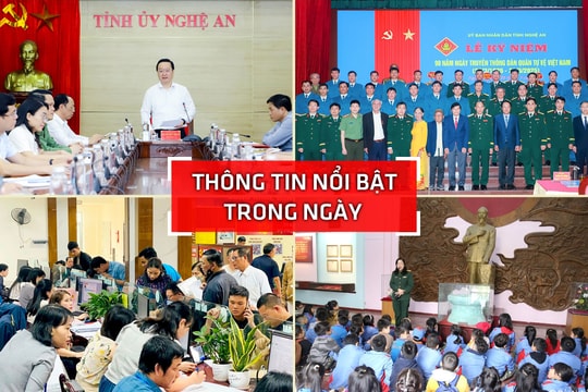 Nghệ An: Thông tin nổi bật ngày 28/3