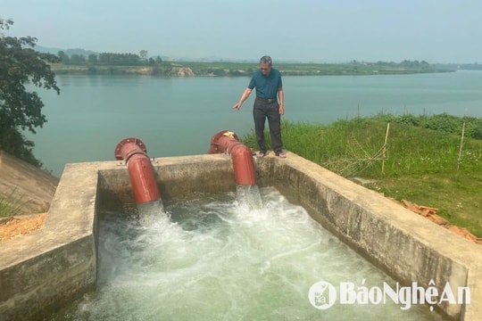 Nghệ An hoàn thành nâng cấp 3 trạm bơm ven sông Lam phục vụ tưới hoa màu và lúa vụ Xuân