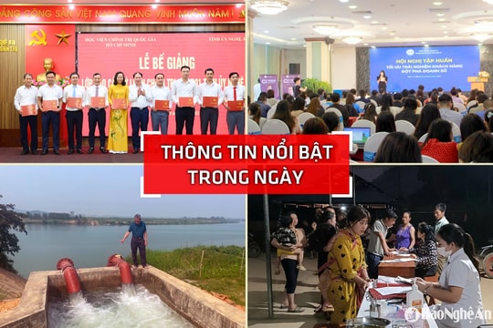 Nghệ An: Thông tin nổi bật ngày 29/3