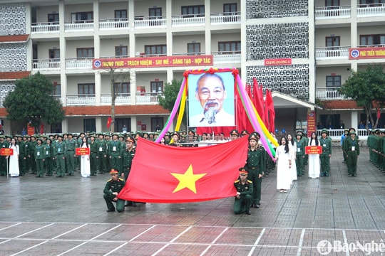 Hơn 600 học sinh trung học phổ thông Nghệ An tham gia Hội thi Giáo dục quốc phòng và an ninh