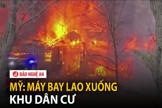 Mỹ: Máy bay lao xuống khu dân cư