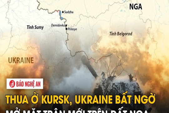 Thua ở Kursk, Ukraine bất ngờ mở mặt trận mới trên đất Nga