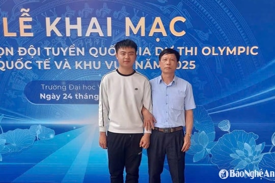 3 học sinh Nghệ An là thành viên chính thức tham dự các kỳ thi Olympic khu vực và quốc tế