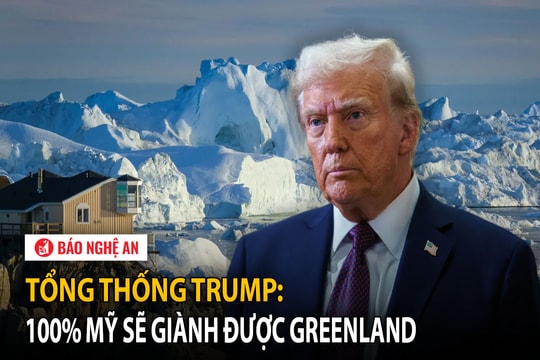Tổng thống Trump: 100% Mỹ sẽ giành được Greenland