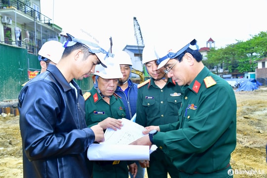 Bộ Chỉ huy Quân sự tỉnh Nghệ An kiểm tra các công trình quốc phòng, công trình chiến đấu