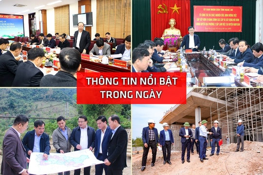 Nghệ An: Thông tin nổi bật ngày 1/4