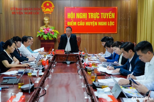Phó Chủ tịch UBND tỉnh Nghệ An Nguyễn Văn Đệ làm việc với huyện Nghi Lộc về định hướng sắp xếp đơn vị hành chính