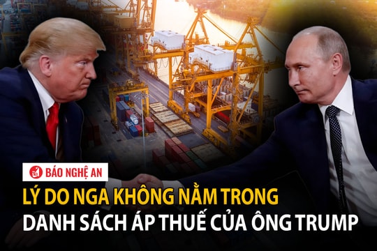 Lý do Nga không nằm trong danh sách áp thuế của ông Trump