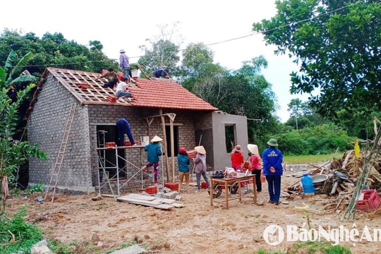 Nghệ An hoàn thành 66% số lượng nhà cho người nghèo, hộ có khó khăn về nhà ở