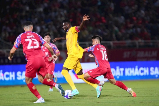 Dư âm trận hòa của Sông Lam Nghệ An trước Câu lạc bộ Thành phố Hồ Chí Minh