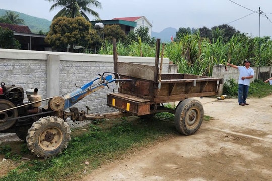 Lùi xe tự chế, người đàn ông ở Nghệ An bị mắc kẹt tử vong tại chỗ