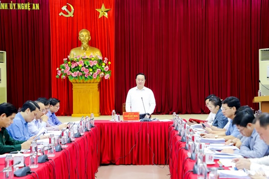 Ban Thường vụ Tỉnh ủy thông qua Đề án hợp nhất Báo Nghệ An và Đài Phát thanh - Truyền hình Nghệ An