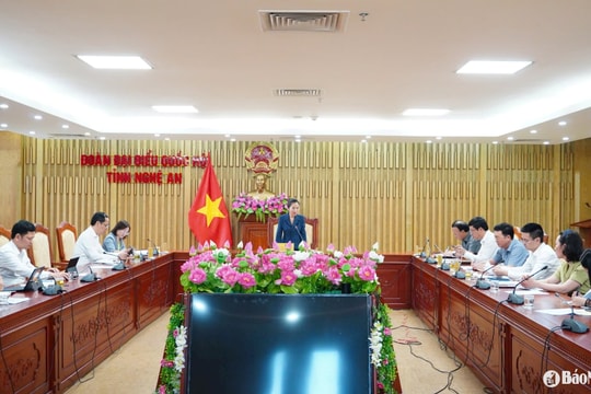 Phó Bí thư Tỉnh ủy Võ Thị Minh Sinh làm việc với Văn phòng Đoàn ĐBQH và HĐND tỉnh