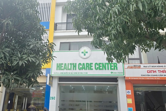 Vụ cơ sở Health Care Center bị người dân tố cáo: Sở Y tế Nghệ An từng xử phạt 35 triệu đồng