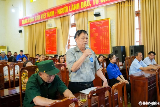 Cử tri huyện Anh Sơn đề xuất nhiều vấn đề liên quan sắp xếp đơn vị hành chính